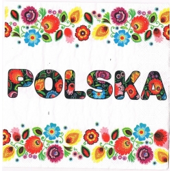 Serwetka -3395- ludowe, Polska / Łowicz folk